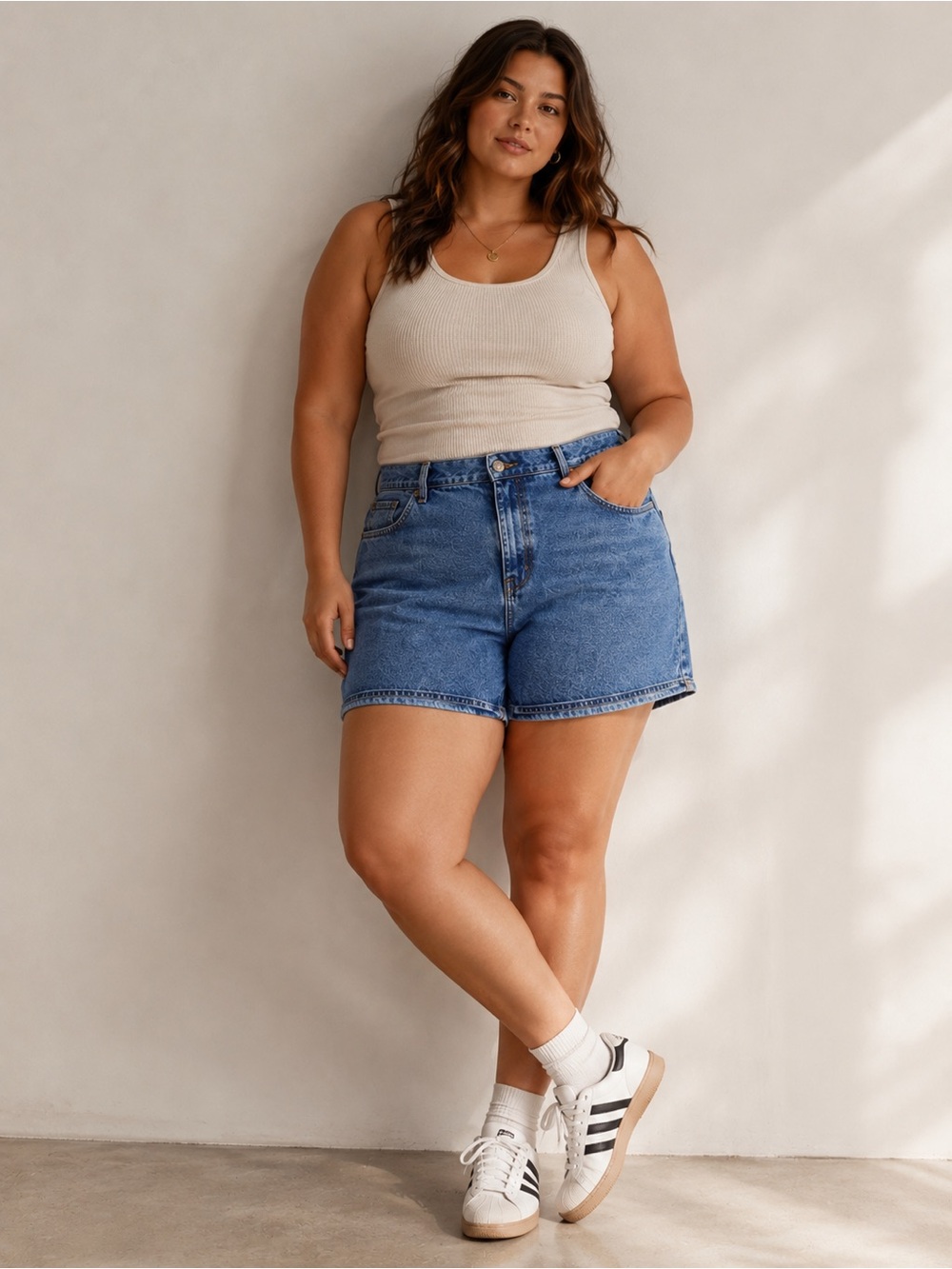 Riders by Lee Women’s 16 High Rise Denim Shorts Blue Jean Mom Casual*
